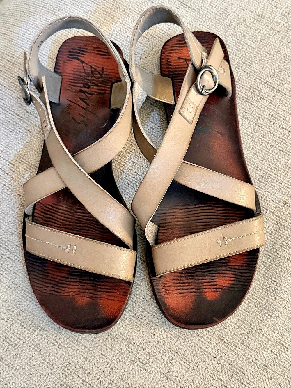 Blowfish Women's Tan Strappy Sandals